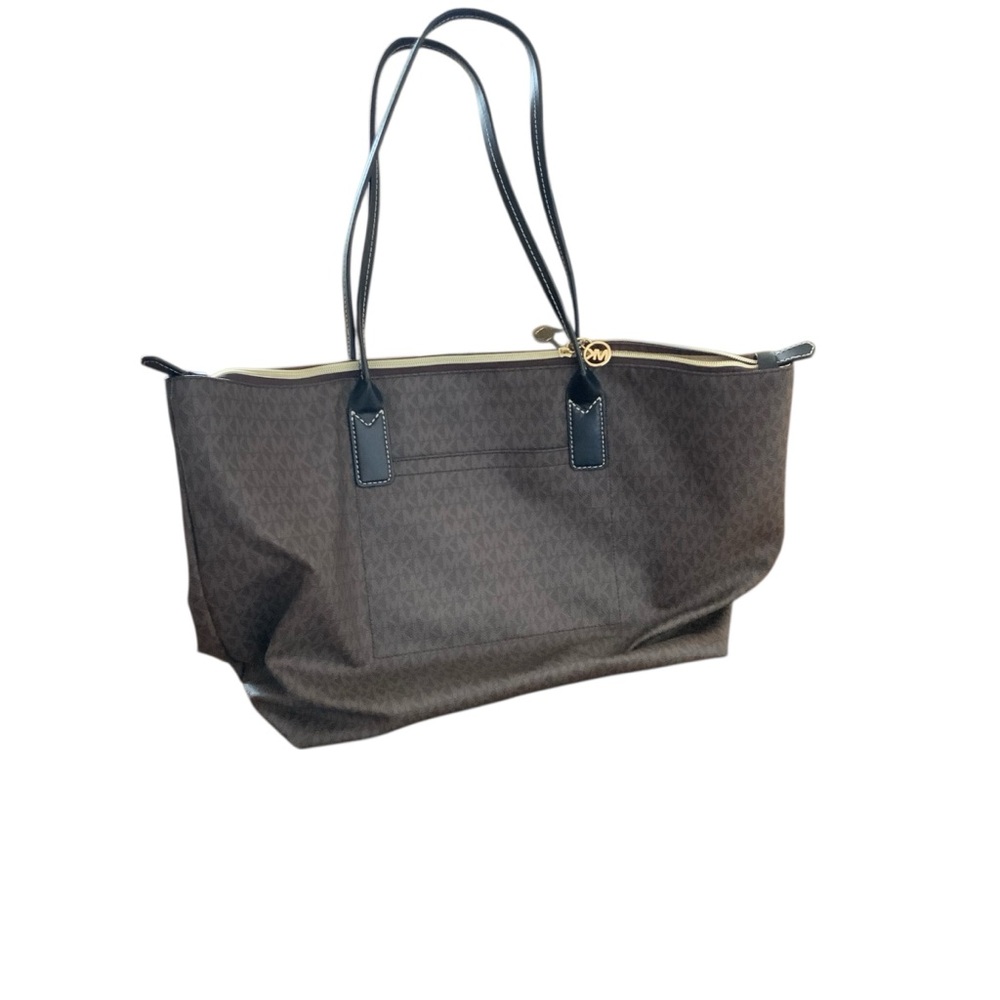Michael Kors Brown and Black Tote Bag. Large - Picture 3 of 6